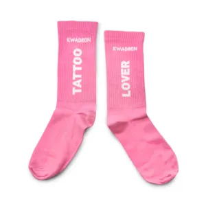SOCKS TATTOO LOVER BY KWADRON - PINK