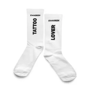 SOCKS TATTOO LOVER BY KWADRON - WHITE