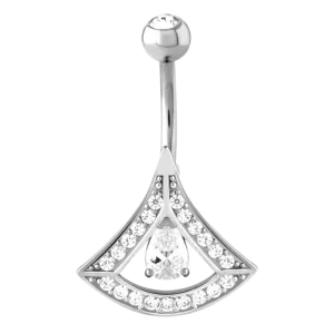 FAN WITH ZIRCONS – GOMBPIERCING / HASPIERCING